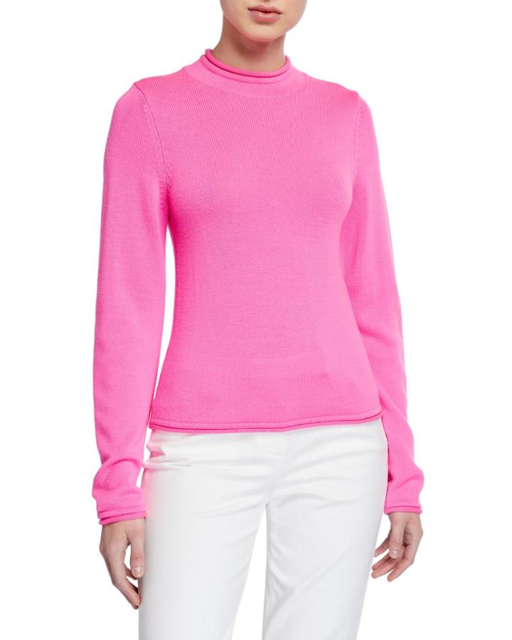 Long-sleeve Fluorescent Knit Wool