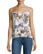Printed V-neck Cami, Day Dream/multi