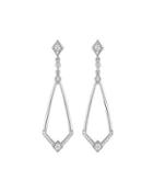 18k Diamond Deco Drop Earrings