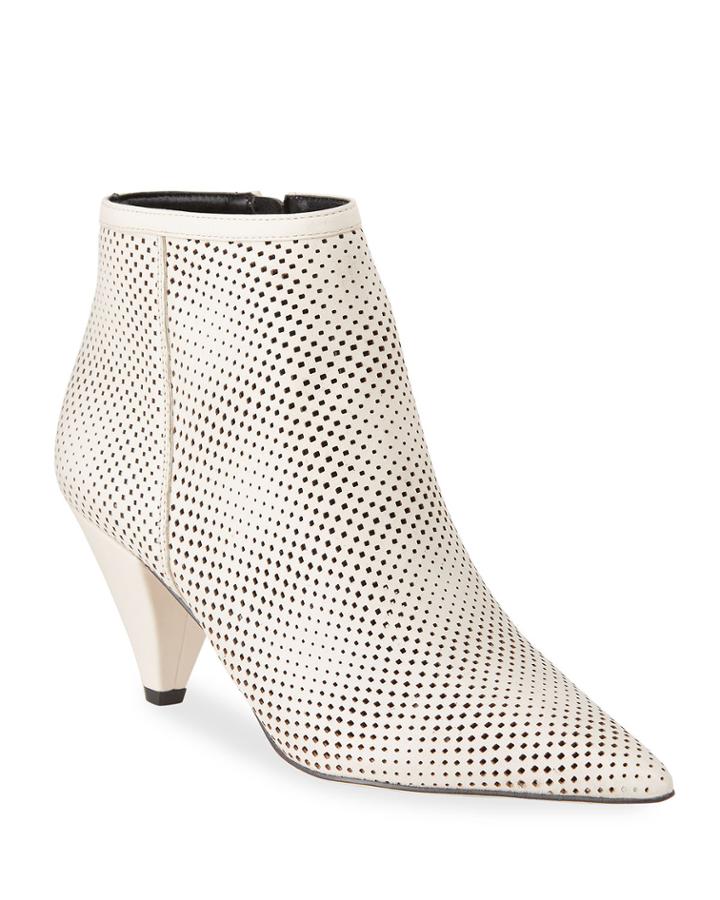 Bobbi Perforated Leather Booties