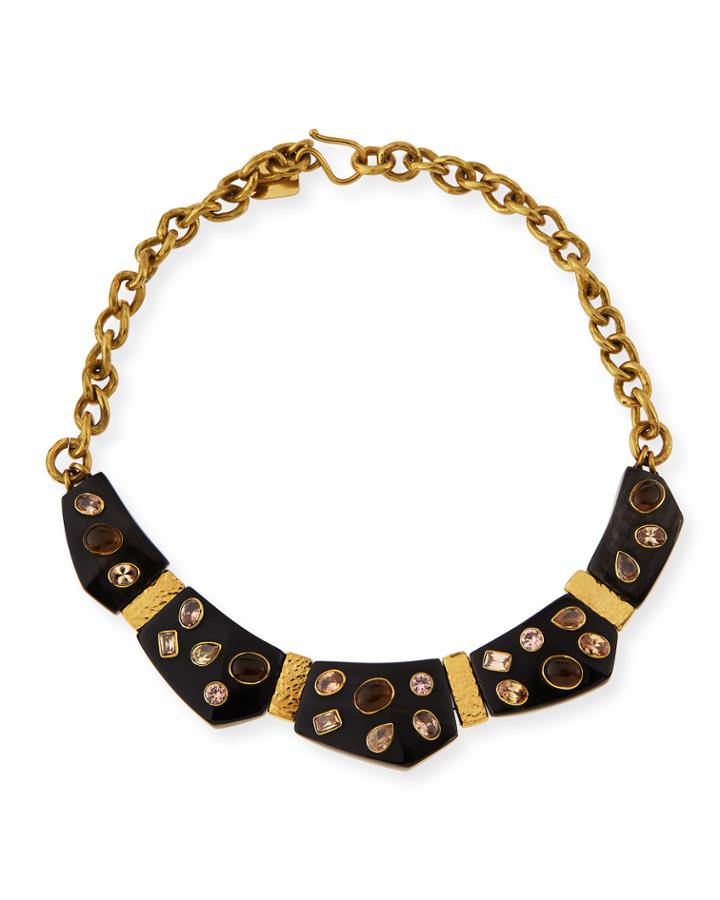 Dola Dark Horn Statement Necklace