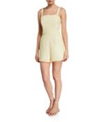 Structured Seersucker Romper