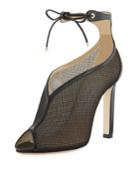 Sayra Mesh Ankle-tie Booties