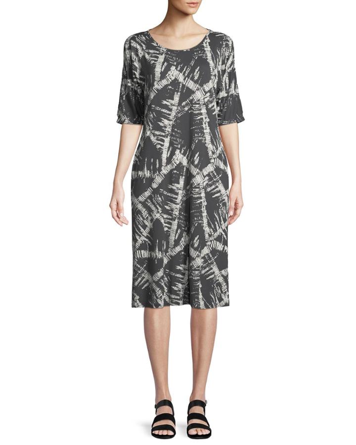 Narcissi Graphic-print Jersey Dress