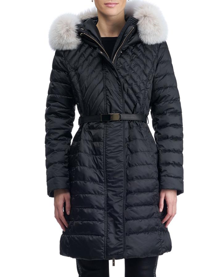 Apres-ski Jacket With Fox-trim Hood
