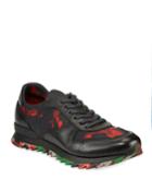 Men's Camo Print Leather