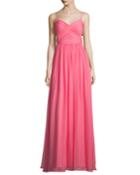 Spaghetti Strap Flowy Chiffon Gown