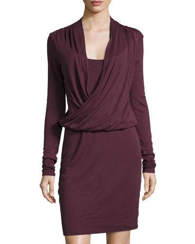 Abigail Cross-front Jersey Dress