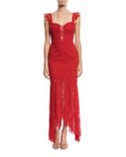 Melissa Italian Stretch Lace Body-con Gown