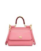 Sicily Small Leather Crossbody Tote Bag