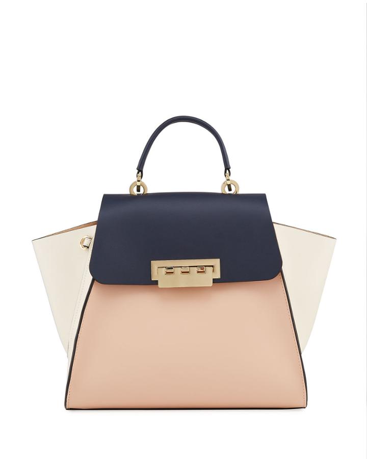 Eartha Colorblock Top Handle Crossbody Bag
