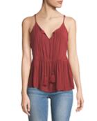 Tassel-tie Babydoll Camisole