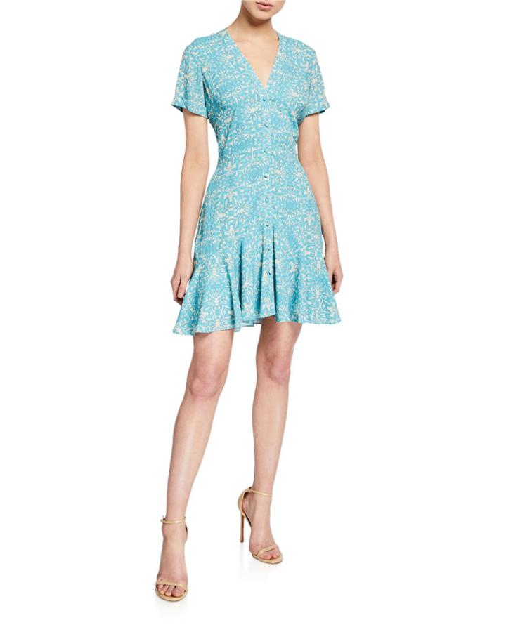 Delia Printed Button-down