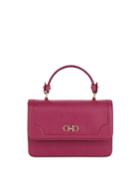 Gancio Leather Top Handle Bag