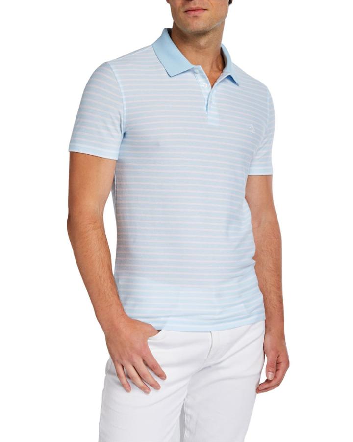 Men's Auto Stripe Twill Polo