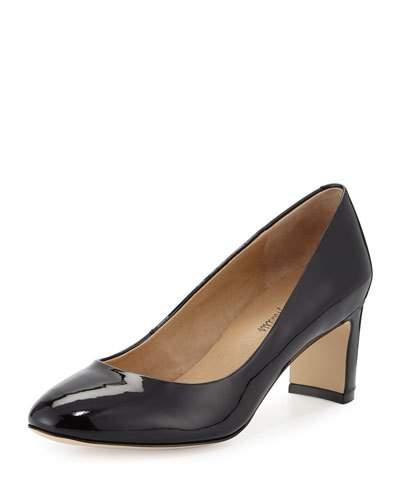 Zora Patent Leather Pump, Black