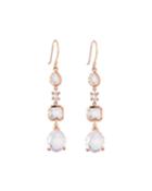 Ippolita Ros&eacute; 4-stone Clear Quartz Drop Earrings