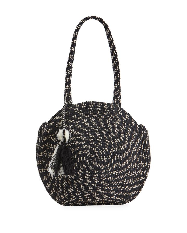 Two-tone Round Tote Bag