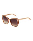 Abstract Cat-eye Acetate