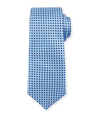 Mini Geometric Print Tie,