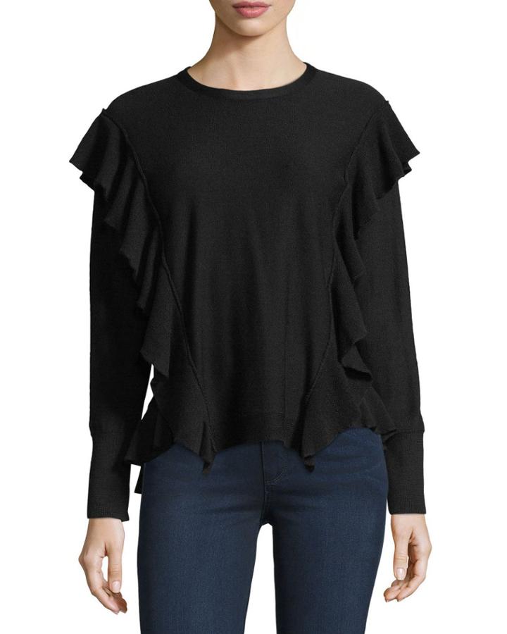 Marcelle Ruffled Extrafine Merino Wool