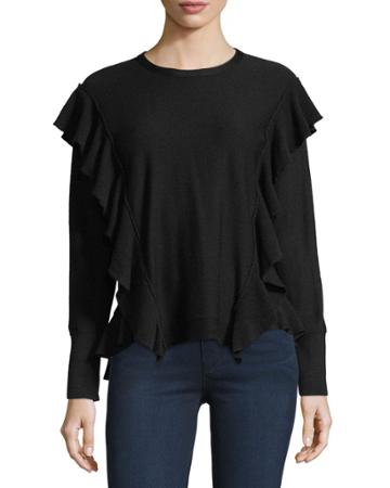 Marcelle Ruffled Extrafine Merino Wool