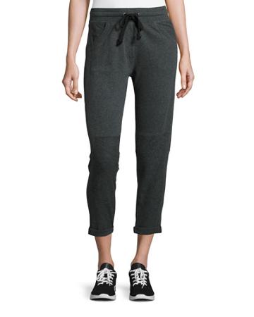 Jackie Drawstring Jogger Pants, Charcoal
