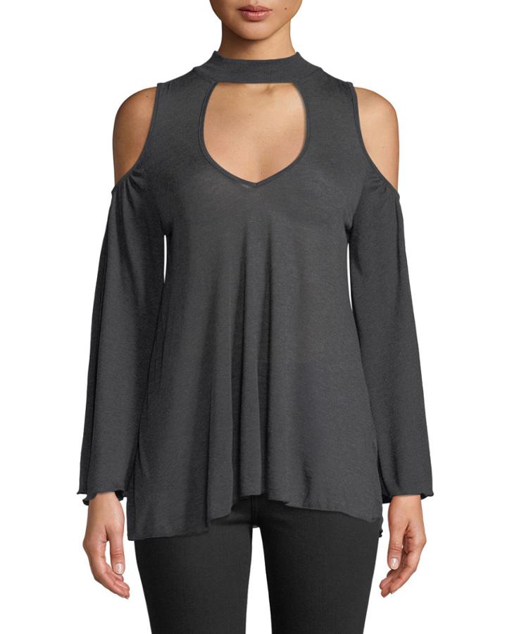 Date Night Cold-shoulder Top