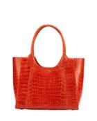 Crocodile Large Dip-top Tote Bag