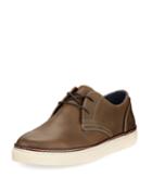 Men's Wayne Leather Lace-up Sneakers, Brown