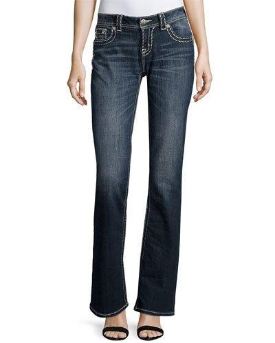Relaxed Boot-cut Jeans, Dark