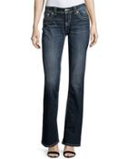 Relaxed Boot-cut Jeans, Dark