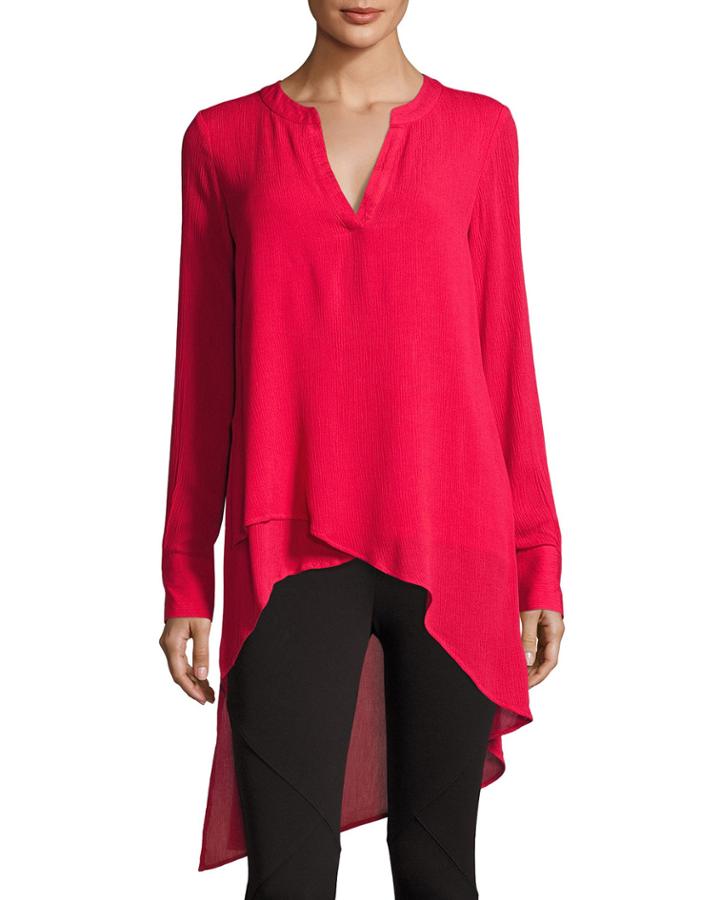 L/s Hi-lo Blouse