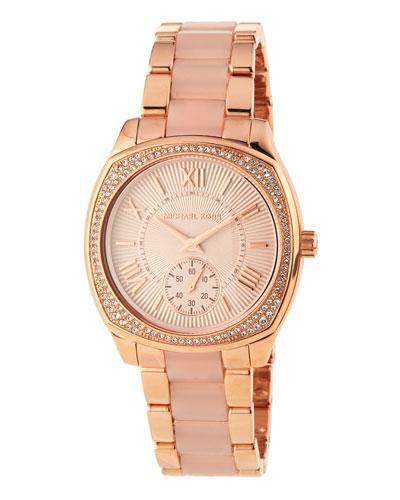 Rose Golden Pave Crystal Jet Set