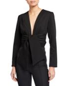 Anya Long-sleeve Bodysuit W/ Waist Tie