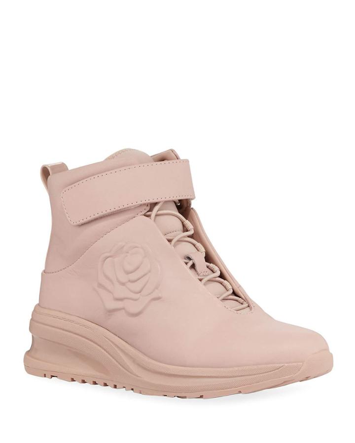Zanna High-top Leather Rose