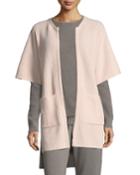 Cashmere Knit Cardigan W/ Patch Pockets