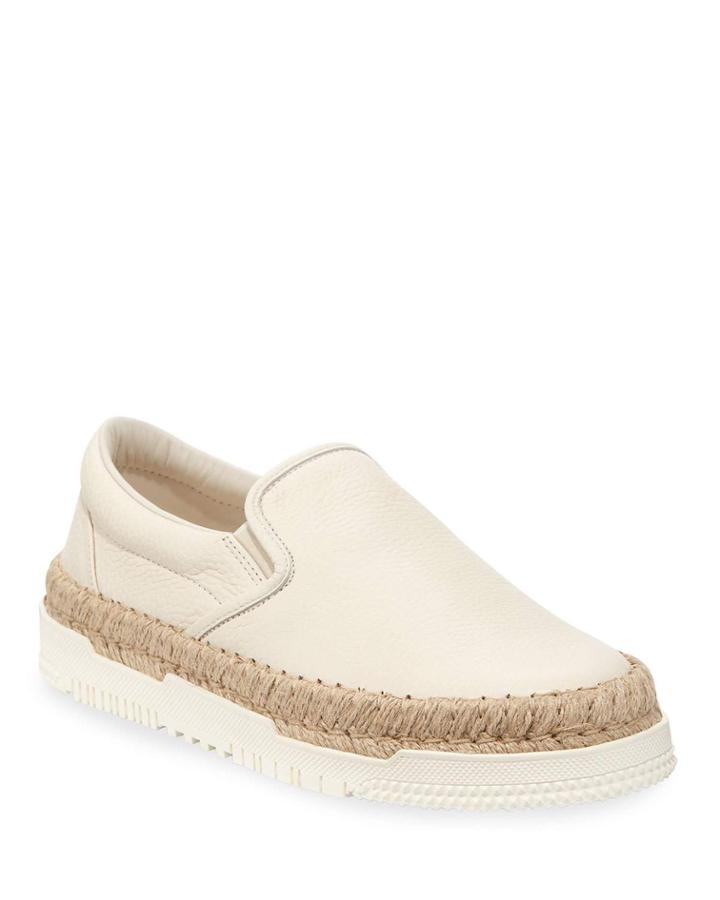 Men's Slip-on Leather Espadrille