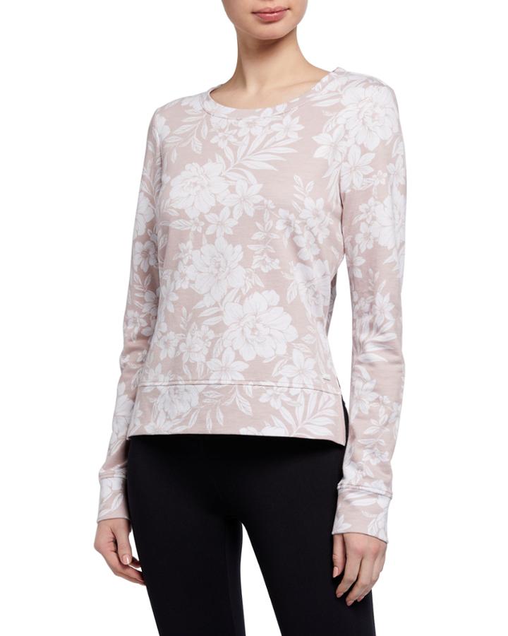 Printed High-low Pullover
