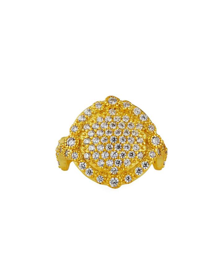 Pave Disc Ring,