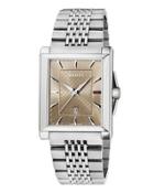 33mm G-timeless Rectangle Bracelet Watch, Brown