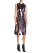 Sleeveless Sequin Tank Dress