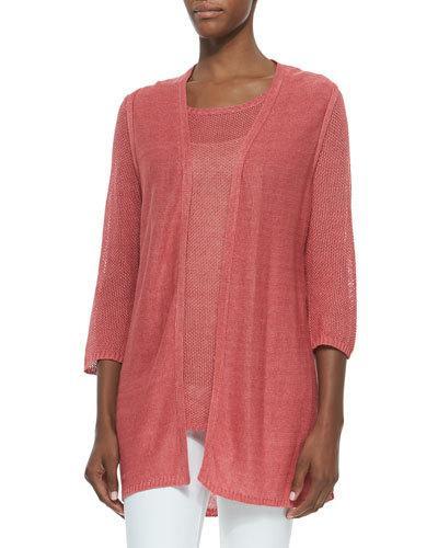 Long Open Cardigan Vest