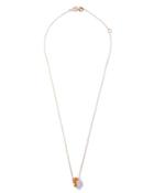 Lollipop 18k Mini Orange Citrine & Yellow Sapphire Pendant Necklace