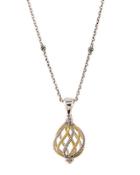 Soiree Teardrop Pendant Necklace