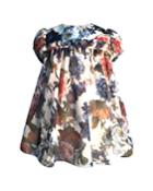 Girl's Puffy Sleeve Floral Dress,