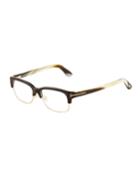 Acetate/metal Brow-line Optical Glasses