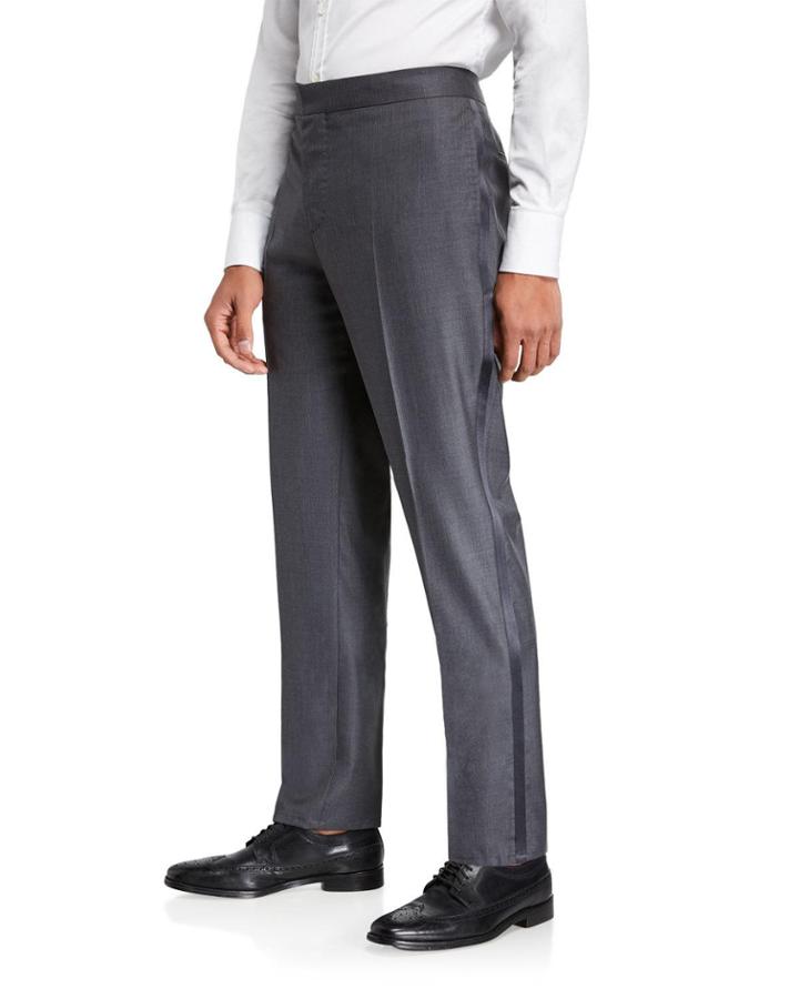 Men's Flat-front Pants W/