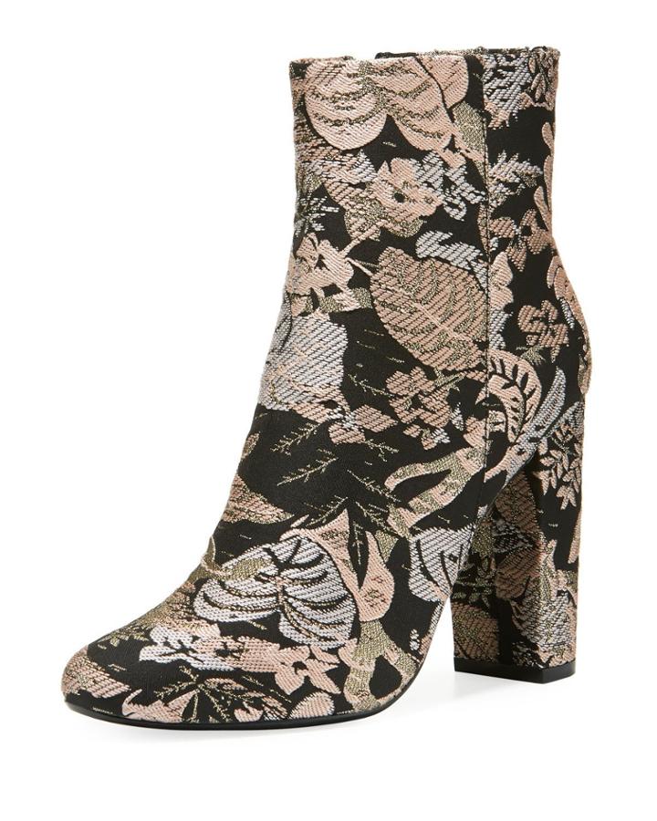 Bucasia Floral Brocade Booties