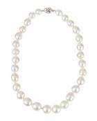 14k Graduated White South Sea Pearl Necklace,